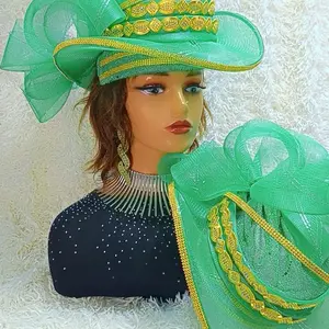 Elegant Bridal Wedding Hat, Formal Event Headwear for Brides