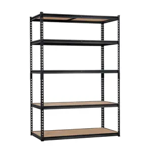 Heavy duty garage storage rack unit -5-layer adjustable metal rack - capacity 2000-2500LB - independent storage rack for basement, kitchen, storage room, warehouse, and tool room