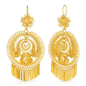 Folklorico Dance Filigree Earrings, Single Flower