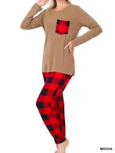 BUFFALO PLAID LOUNGEWEAR SET