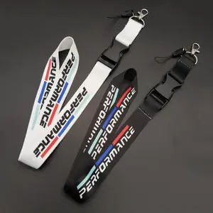 Keychain Lanyard ID Card Holder Neck Straps Key Holder For BMW Performance M Power E90 E91 E92 X3 X5 X6 M3 M5 E46 E39 F30 E60 Keychain Wristlet Strap