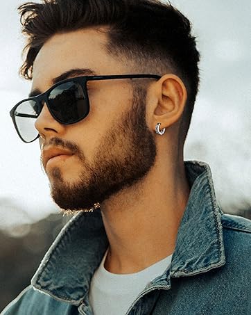 Viking Thor's Hammer Talisman Necklace for Men, Vintage Norse Mjolnir Amulet Pendant with Sturdy Wheat Chain, Stainless Steel Jewelry (Gift Box)