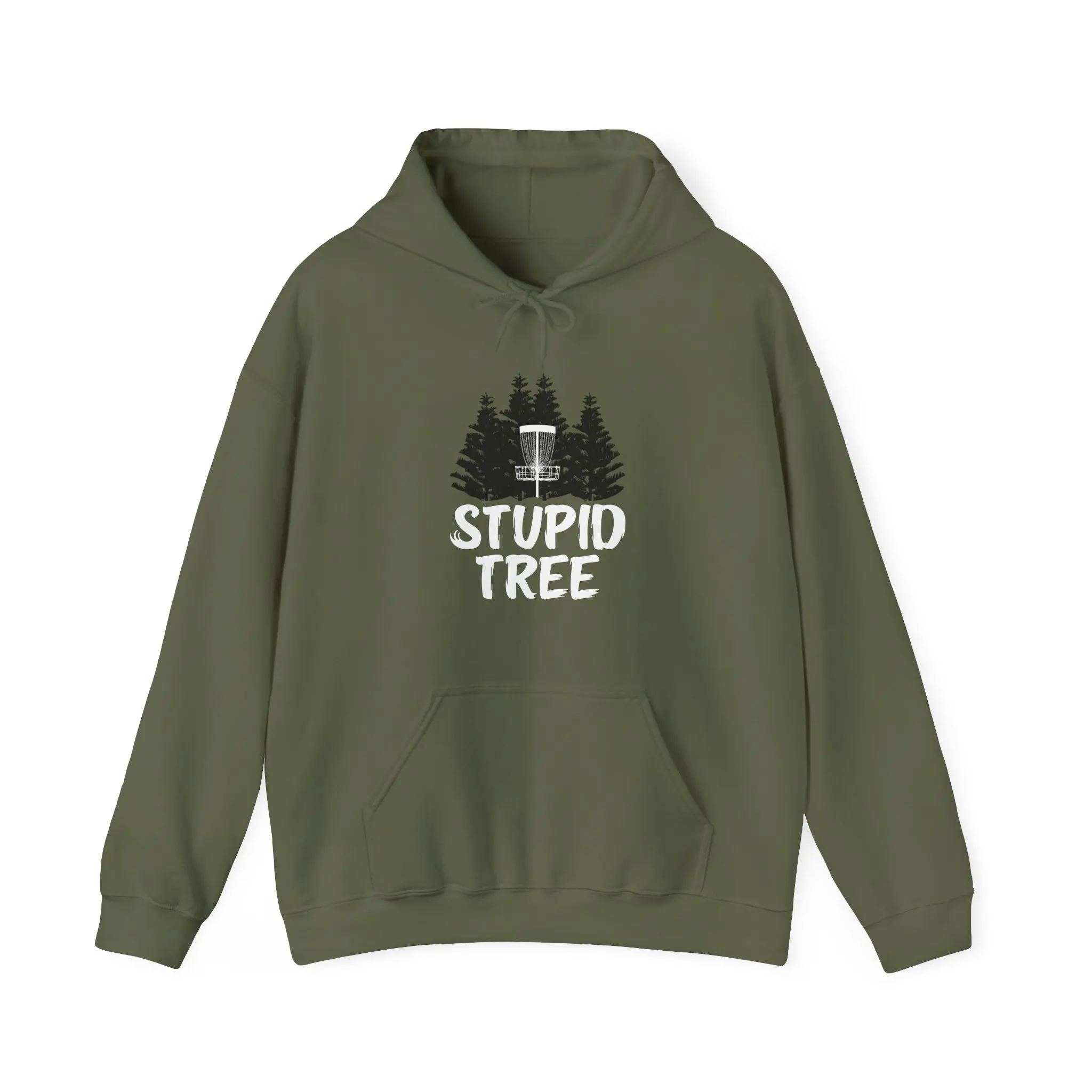 Disc Golf Sports Stupid tree Pine Trees Hoodie, Players Lovers Women Men Christmas Gifts Disc Golf Supporters Hoodie
