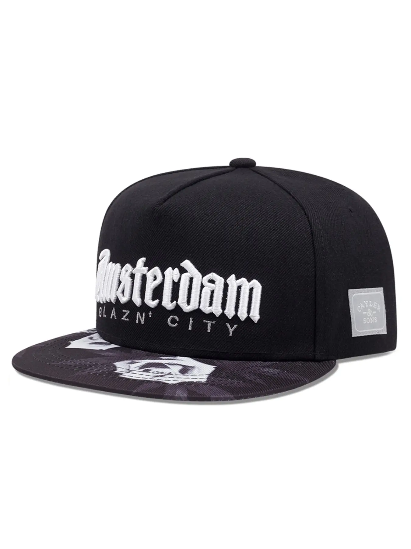 2026 New Fashion, Hats Snapback, Hip Hop Hat BLAZIN CITY Embroidered Personalized Printed Flat Edge Hat Outdoor Sports Sunshade Hat Skateboard Hat Multi Functional Adjustable Leisure Casual Hat Baseball Snapback Cap