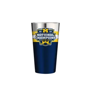 Michigan 2026 National Champs 16oz Stainless Pint