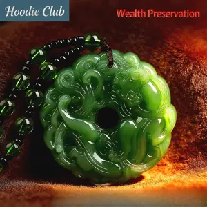 Green Jade Hand-Carved Pixiu Dragon Pendant Necklace, Unisex Lucky Wealth-Attraction Jewelry, Protection Auspicious Amulet, Perfect Christmas & Birthday Gift Artificial with Folding Camping Cot Mattress Style High Carbon Steel Fruit Knife Pocket Stainless