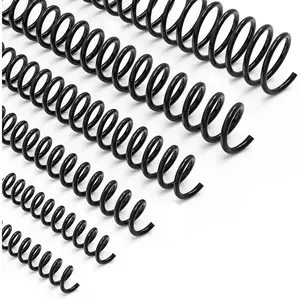 150 Pack Plastic Spiral Binding Coils,1/4", 5/16", 3/8", 1/2", 5/8", 3/4", 4:1 Pitch Multi-Size Pack of 150
