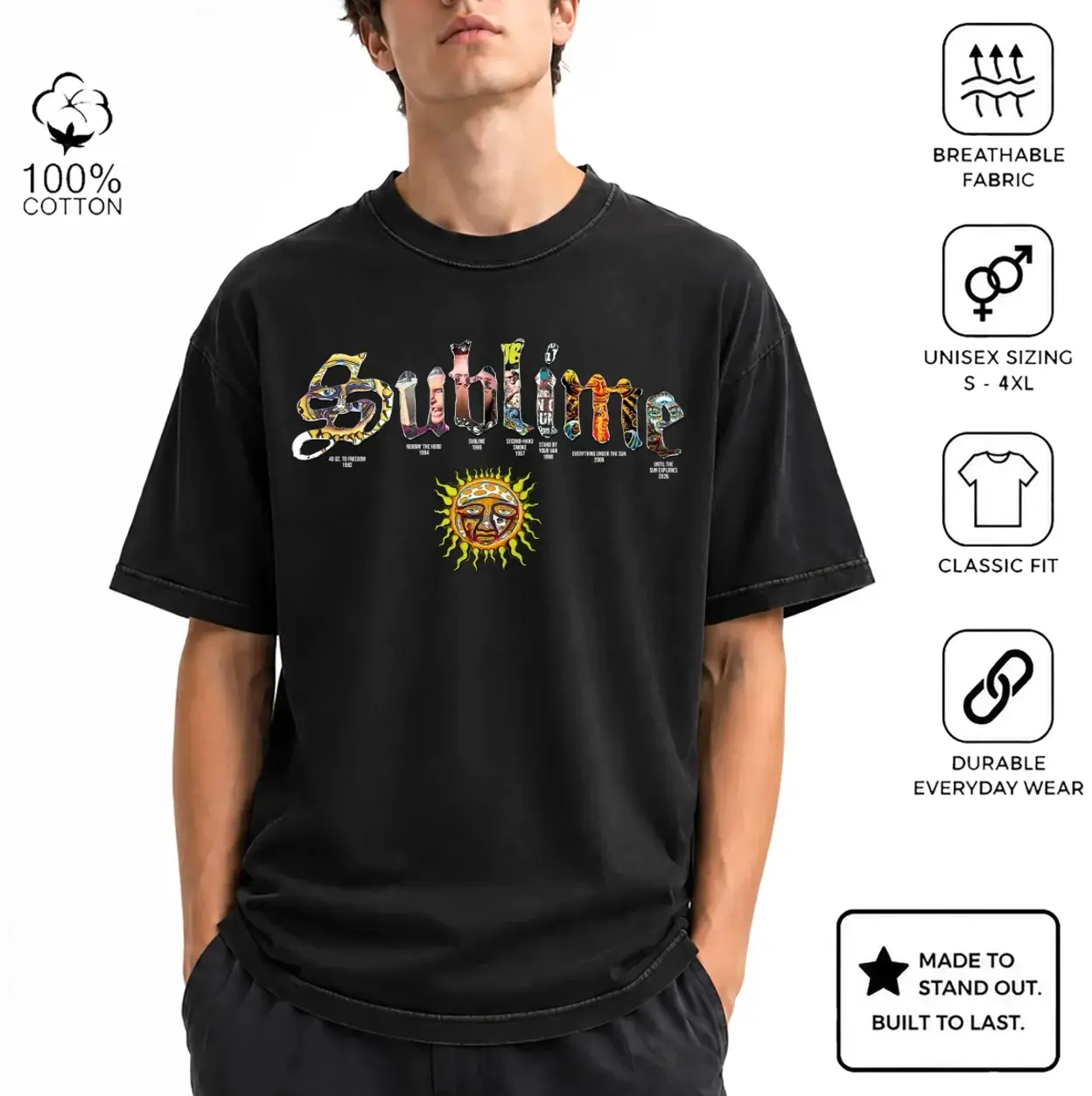Sublime Band Art New Abum 2026 Shirt , Best Gift 2026 Shirt, Graphic Tee Tops Underwear Crewneck Menswear T Shirt Streetwear
