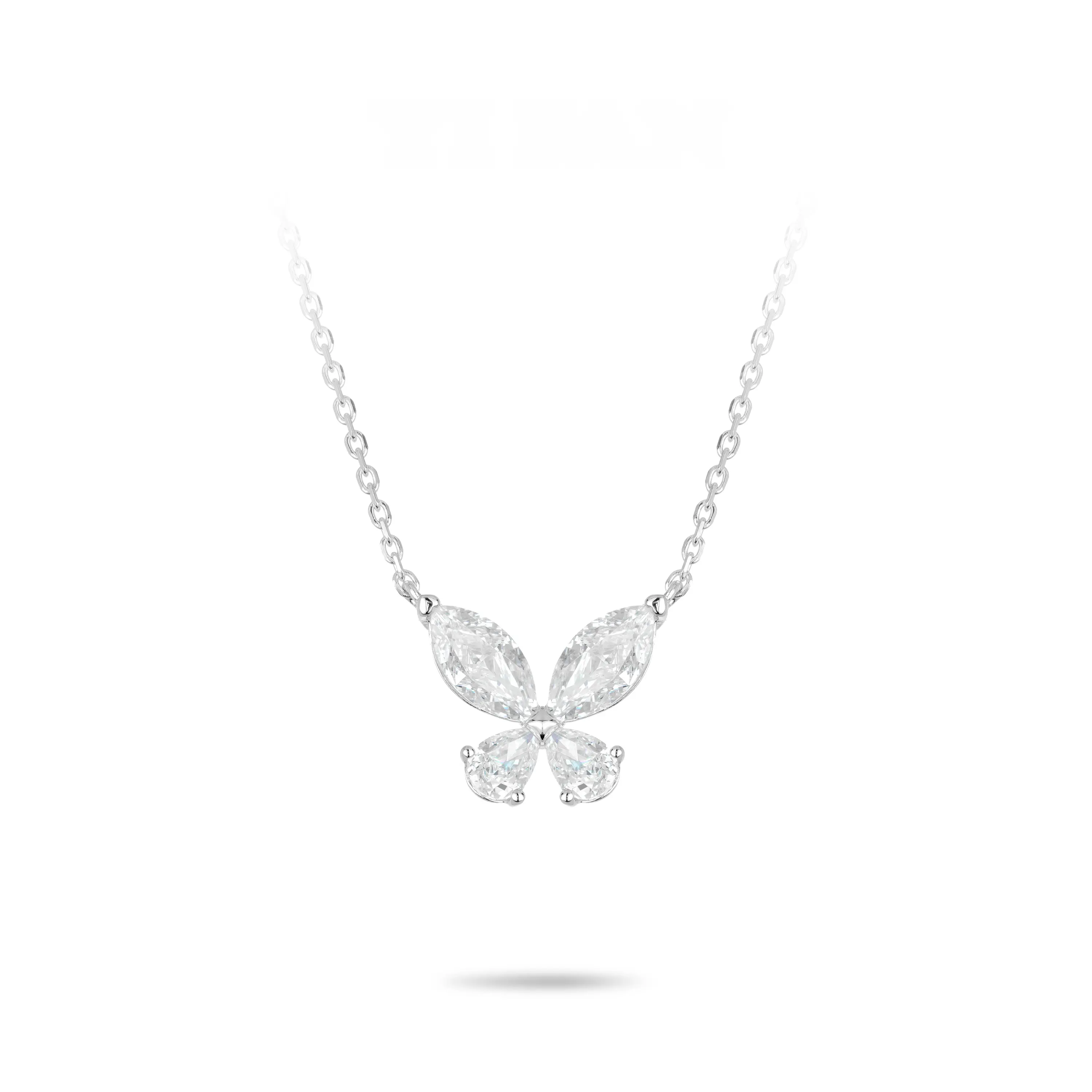 VAMERAY #2279 5 Carat Butterfly Marquise Cut Pendant Necklace