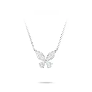 VAMERAY #2279 5 Carat Butterfly Marquise Cut Pendant Necklace