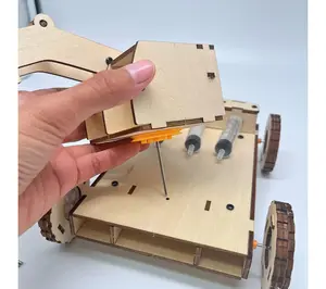 MODBOX DIY Hydraulic Bucket Loader, Wood Building Craft Kit