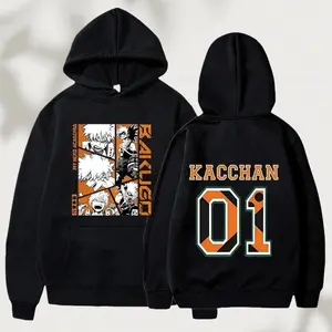 New Anime Bakugou Katsuki Print Hoodies Women Men Spring Autumn Fashion Pullovers Ladies Hooded Long Sleeve Sweatshirt Vintage Unisex women's hoodie men's hoodie Unisex festival gift