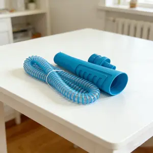 Dryer Vent Cleaner kit Dryer Lint Vacuum Attachment with Stretch Universal Connector, Dryer Vent Cleaning Tool Vacuum Hose Lint Remover, Blue