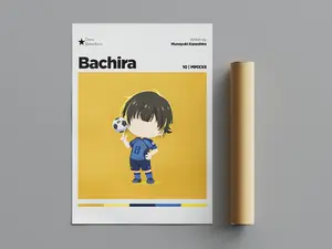 (Poster) Meguru Bachira Poster, Minimalist Poster, Anime Poster, Wall Art, Wall Decor,Matte Vertical Posters, 4k Quality, Movie Poster