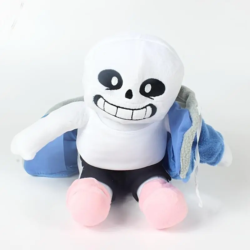 Kawaii Undertale Sans Soft Plush Huggable Stuffed Animal, Cozy Hugging Pillow, Ideal Gift for Game Lovers