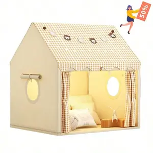 1PC Indoor & Outdoor Interactive Game Tent, Foldable Portable Playhouse, Family Play Castle, Breathable Kids Camping Tent, Waterproof Lightweight Design, Easy Assembly & Storage, Multiscene Applicable, Premium Play Shelter, Ideal Birthday Holiday Gift for