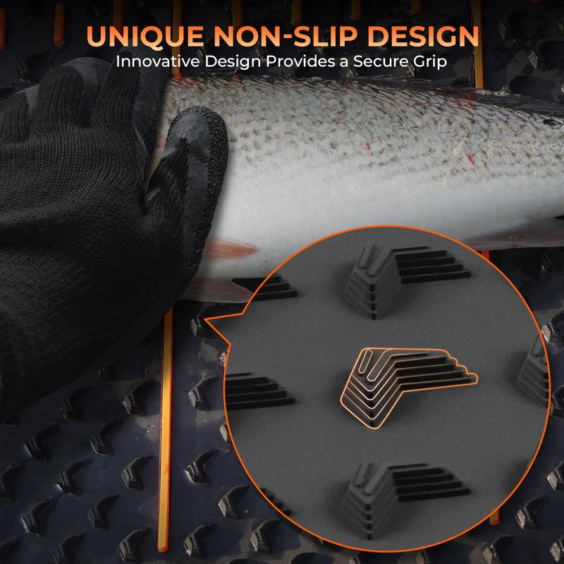 KastKing EZ Fillet Fish Fillet Mat, Anti-slip Texture With 25" Integrated Ruler, Extended Dimensions, Easy to Clean Material, Portable Storage, Fish Cutting Board