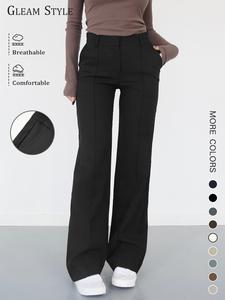 women's casual fashion suit pants, spring & fall long trousers, stylish ladies' clothing, comfortable and trendy design
