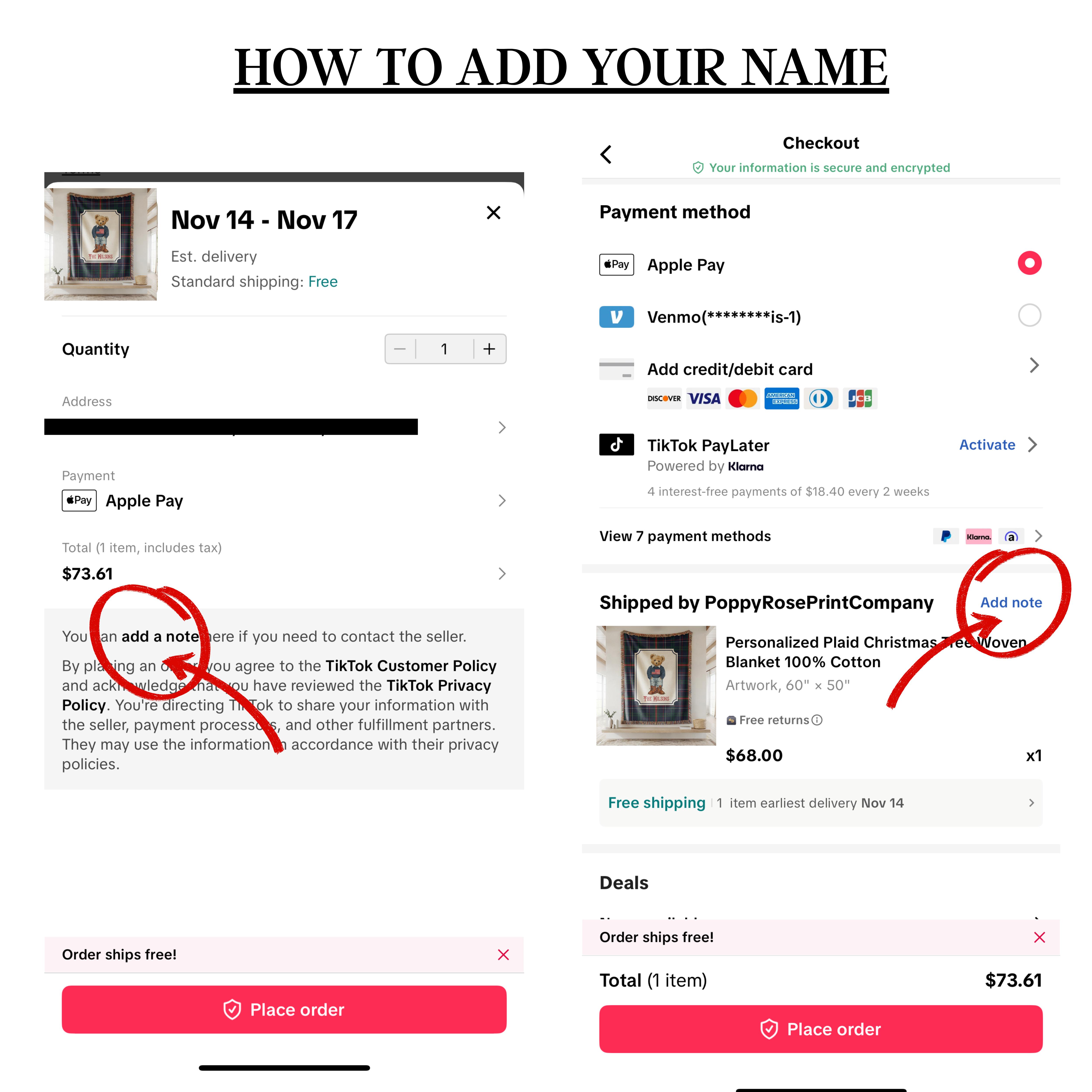 Custom Name USA Bear Blanket • Woven Cotton Plaid Blanket • Cozy Personalized Gift 🇺🇸