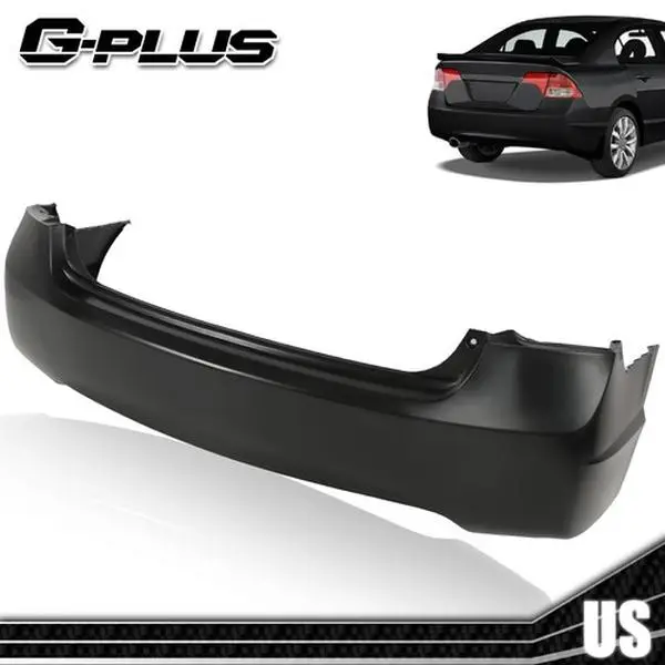 Fit For 2006-2011 Honda Civic Sedan 4-Door Replacement Rear Bumper Cover