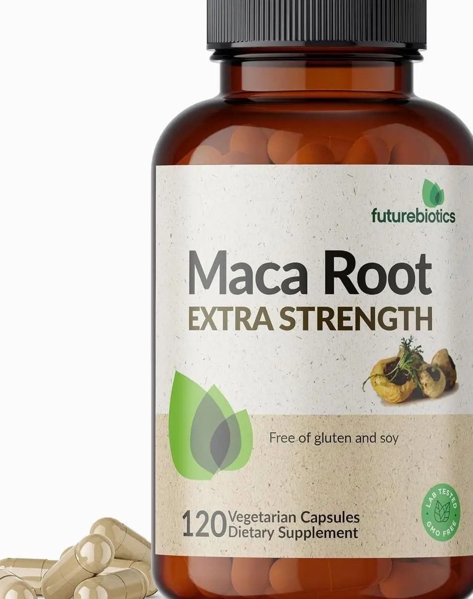 Futurebiotics Maca Root Extra Strength Supports Energy, Stamina & Reproductive Health, Non-GMO, 120 Vegetarian Capsules