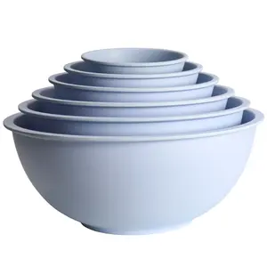 Chef Craft Bamboo Fiber Bowls 6 Piece - Blue