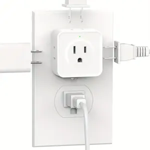 Multiple Plug Outlet Adapter Wall Outlet Extender 5 Way Electrical Outlet Splitter Compact Power Adapter for Travel Home Office and Dorm Use