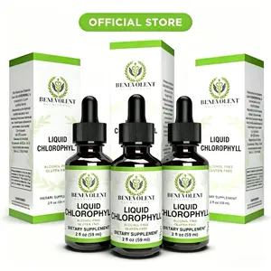 Liquid Chlorophyll Drops (4 Month Supply) Healthcare Supplement - Natural Deodorant and Detox - Gut Support Healthcare Liver
