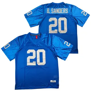 #20 Men's 90s American football jersey Sewing embroidery Classic V-neck blue sweatshirt mesh ventilation Suitable for daily rugby training matches Outdoor sportswear 1994 Old - School Cheap High Quality sports top fan Christmas gift M-3XL