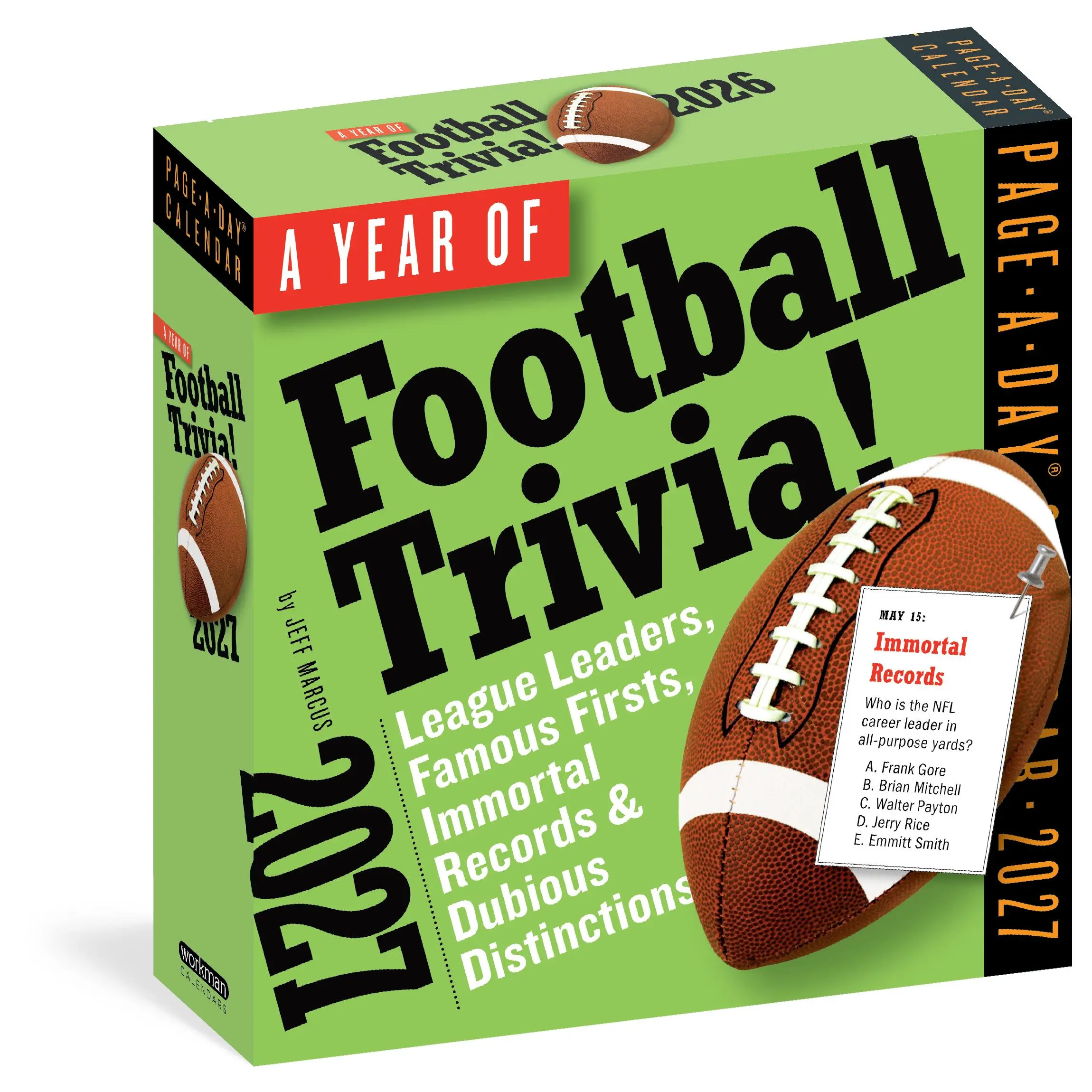 A Year of Football Trivia! Page-A-Day® Calendar 2027 by Workman Calendars