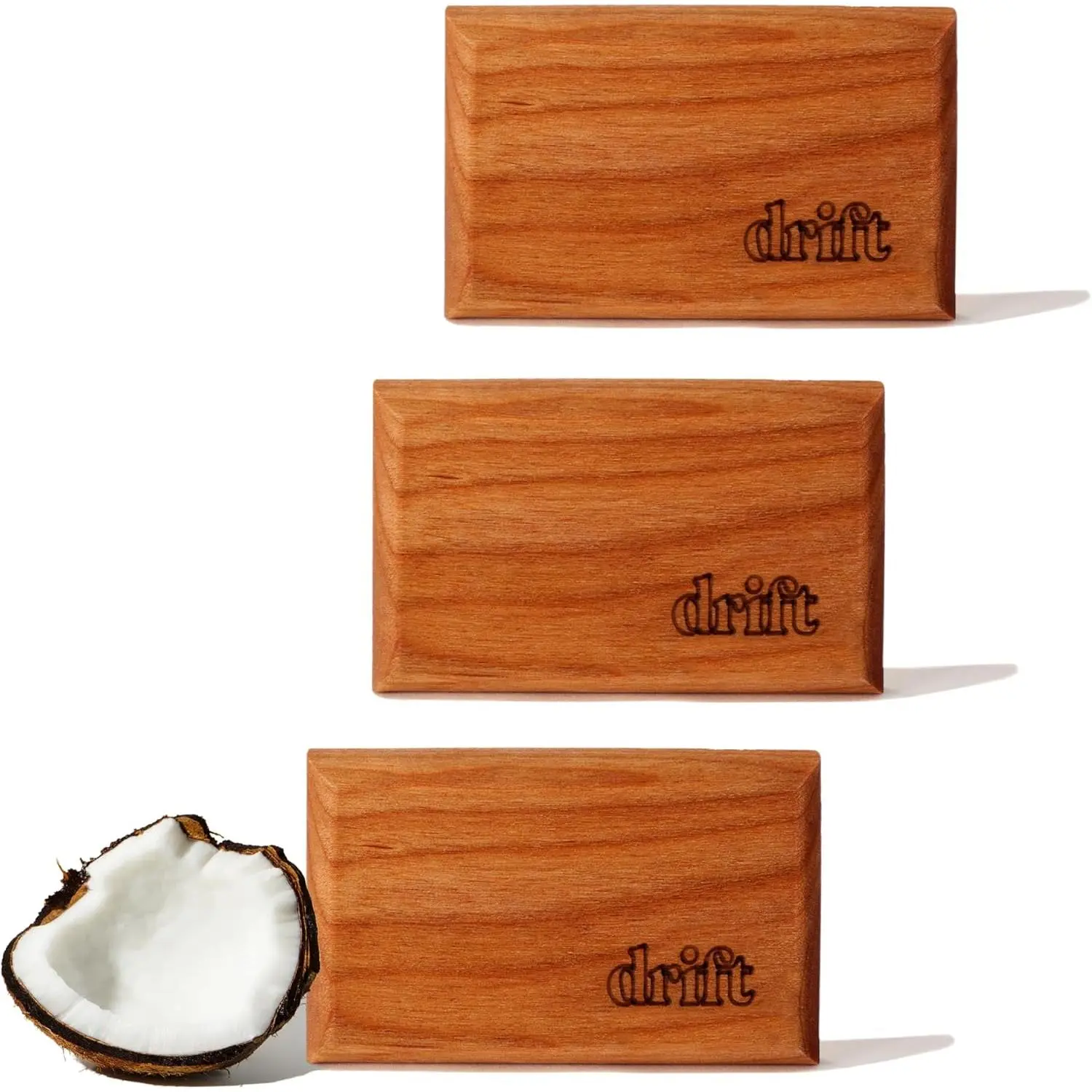Cabana Scent Wooden Car Air Freshener Refills - 3-Pack Drift Fragrant Odor Eliminator with Essential Oils, Clean Ingredients, Magnetic Metal Clip Note: No Clip Included (Long-Lasting Scent), Odor Control