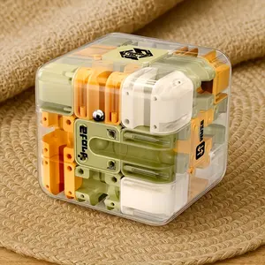Colorful 3D Puzzle Maze Cube mirror cube a Transparent Mechanical Toy for Kids That Enhances Cognitive Skills. It'S a Fun Interactive Desktop Piece gifts for all Parent-Child Bonding cubo rubik pastel self solving rubik's cube self solving trick cube
