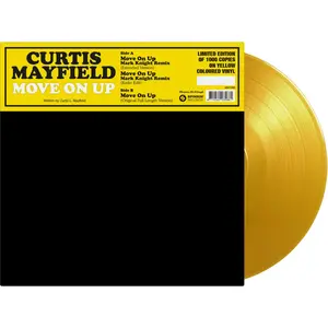 Curtis Mayfield - Move On Up (Mark Knight Remix)  [12-INCH SINGLE VINYL RECORD] Colored Vinyl, Ltd Ed, Yellow