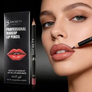 48pcs Lip Liner Pencil Set, 48 Colors Matte Lip Line Pen Set, Easy to Apply Long-Lasting Makeup, Non-Fading Lipstick Pens