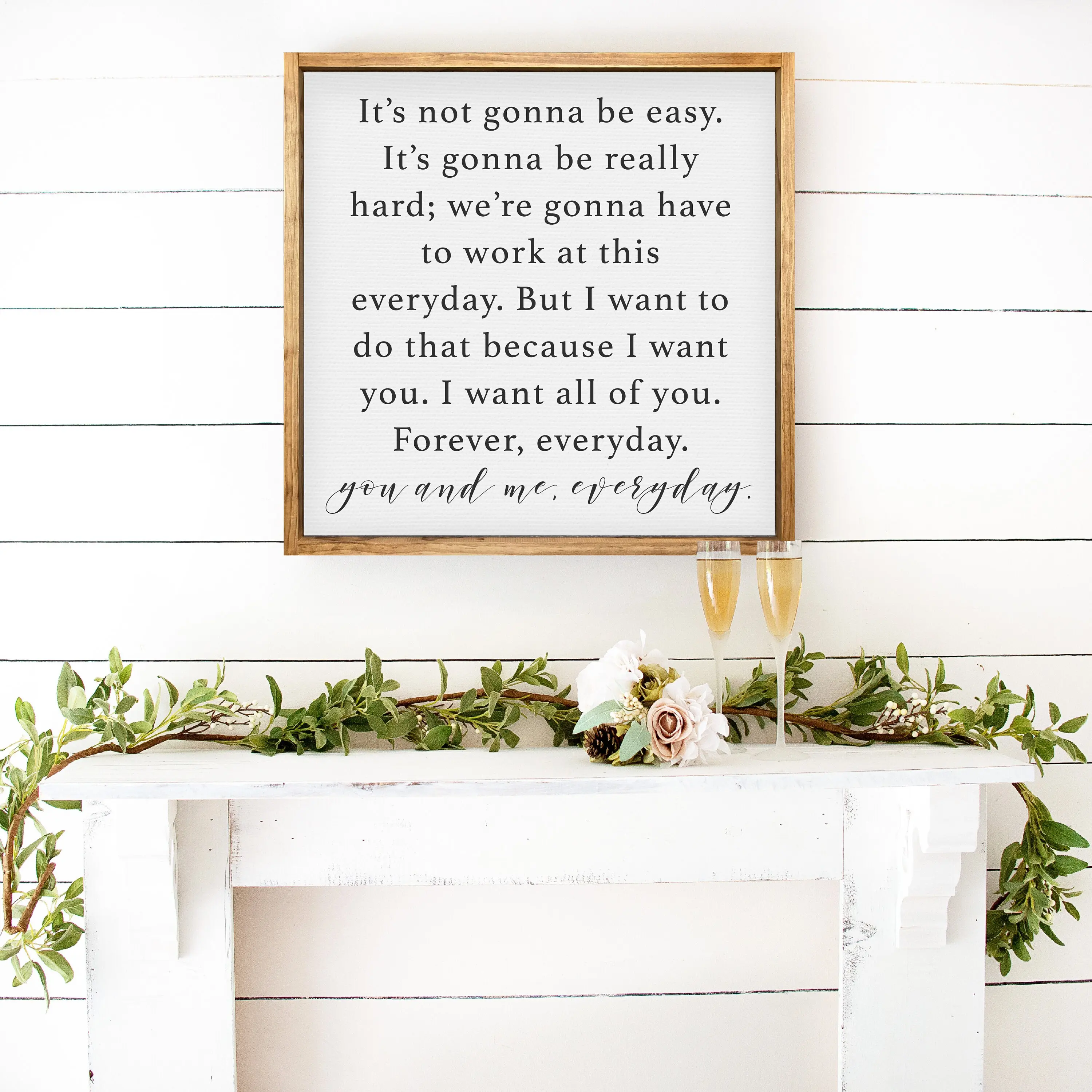 You and Me Everyday Poster Unframed — Romantic Couple's Decor,  The Notebook Movie Quotes, Valentine's Day, Gifts for Her