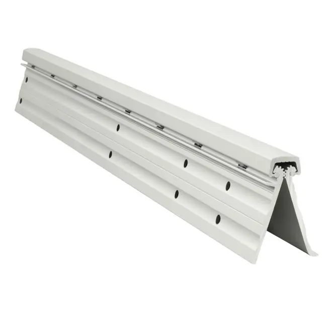 83 in. Full Mortise Heavy Duty Geared Continuous Hinge, Clear Anodized Aluminum