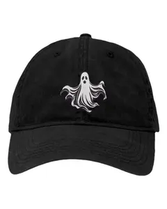 Floating Ghost Halloween Embroidered Deluxe Dad Hat