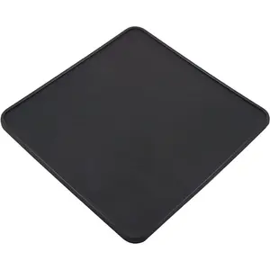 Coffee Tamper Mat for Portafilter - Silicone Tamping Pad -Espresso Machine Accessories (Black)