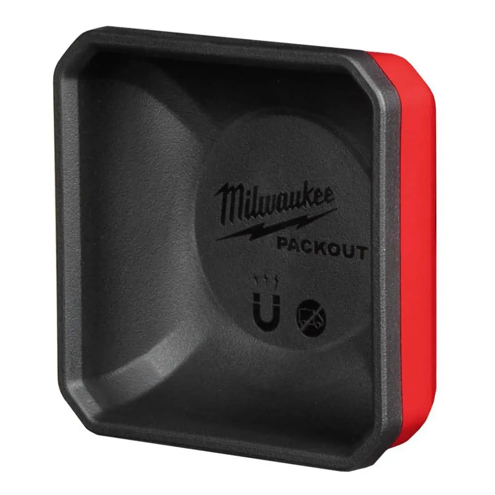 Milwaukee PACKOUT Magnetic Bin Tool Holder - Secure Attachment for Metal Surfaces - Effortless Organization for Workshops & Garages