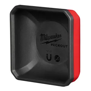 Milwaukee PACKOUT Magnetic Bin Tool Holder - Secure Attachment for Metal Surfaces - Effortless Organization for Workshops & Garages