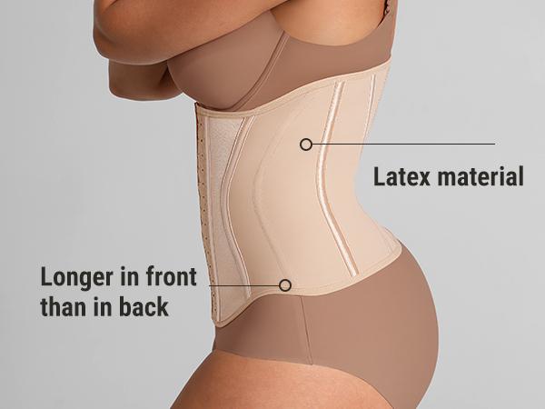 FeelinGirl Women's Tummy Control Waist Trainer Corset Reflective Comfortable Fabrics Adjustable Hooks Waist Cincher SpringStatements