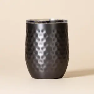 16 oz. Stemless | Hammered Gunmetal