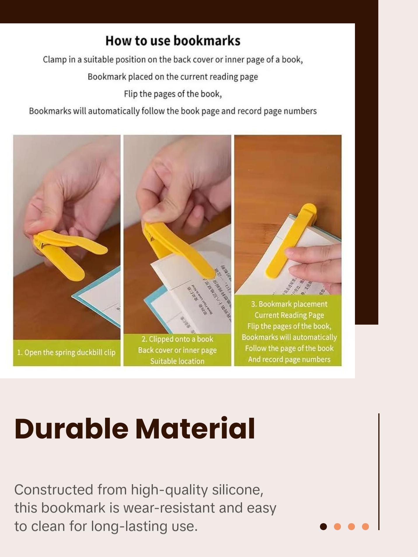 Automatic Page Tracking Bookmark Student Soft Silicone Automatic Page Tracking Bookmark Student Soft Silicone