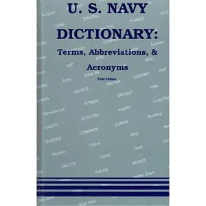 USED Book - U.S. Navy Dictionary: Terms, Abbreviations, & Acronyms by Douglas L. Drewry (Hardcover) - english