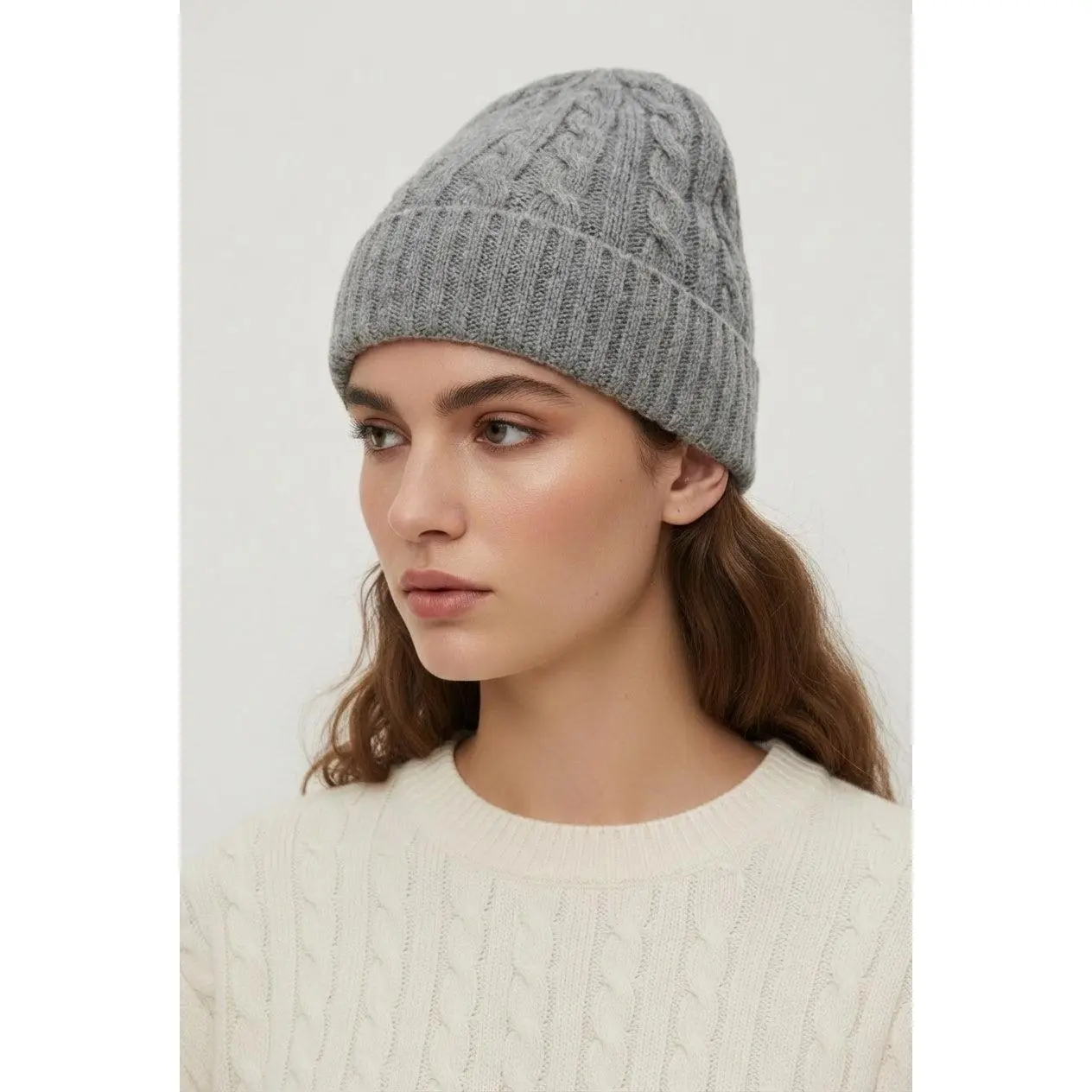 Classic Cashmere Cable Hat