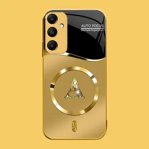 Suitable for [Galaxy A15] high-end MagSafe phone case，Choose from any of the 26 letters， The pattern features a printed effect and is not 3D-dimensional YM99