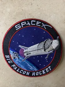 ORIGINAL SPACEX BIG FALCON ROCKET MISSION TO MARS 3.5" PATCH BFR SN10 BOCA