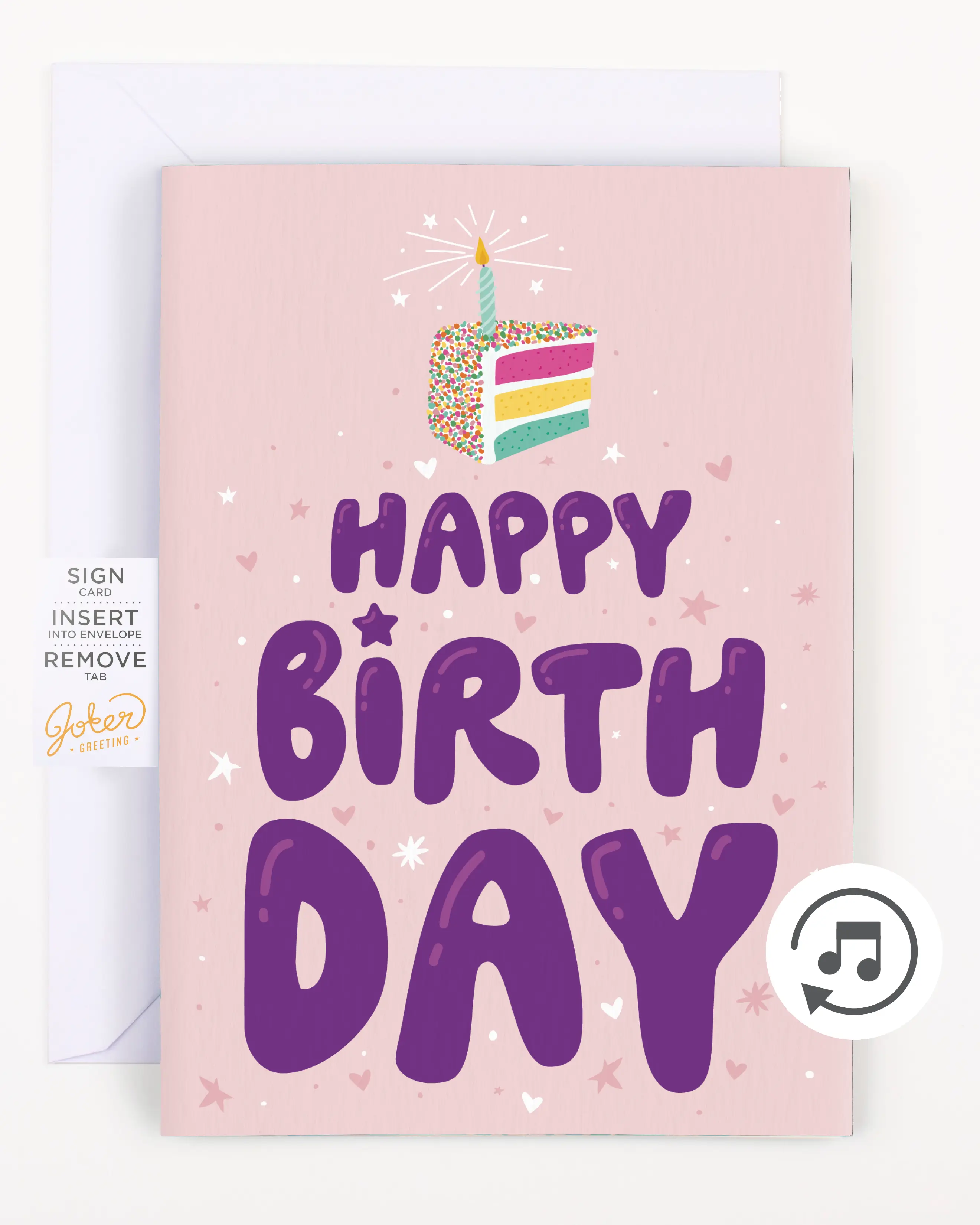 Endless Birthday Cake Card with Glitter Endless Birthday Cake Card with Glitter