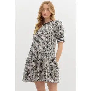 Vivian Diamond Knit Mini Dress