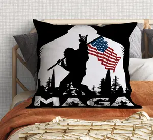 YETI MAGA Design #3 Set of 2 Throw Pillow